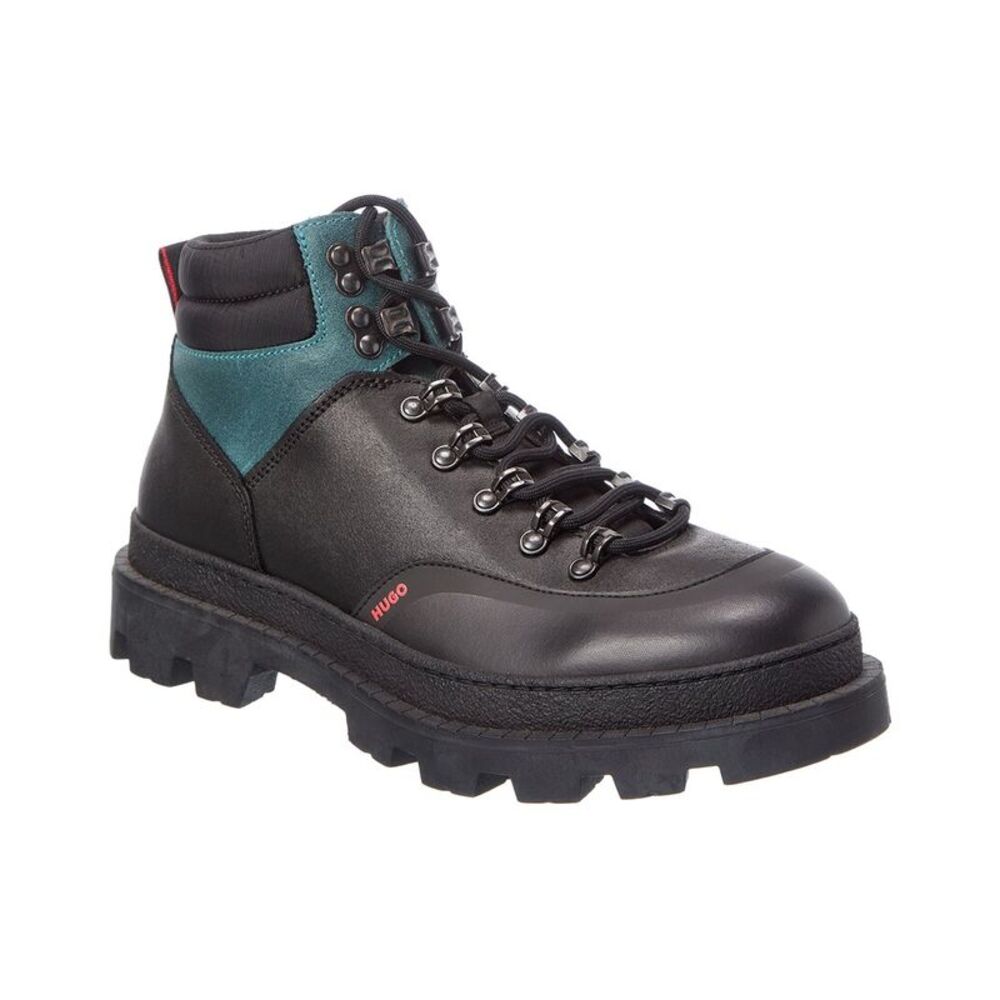 Hugo Boss Graham Leather Boot, Black